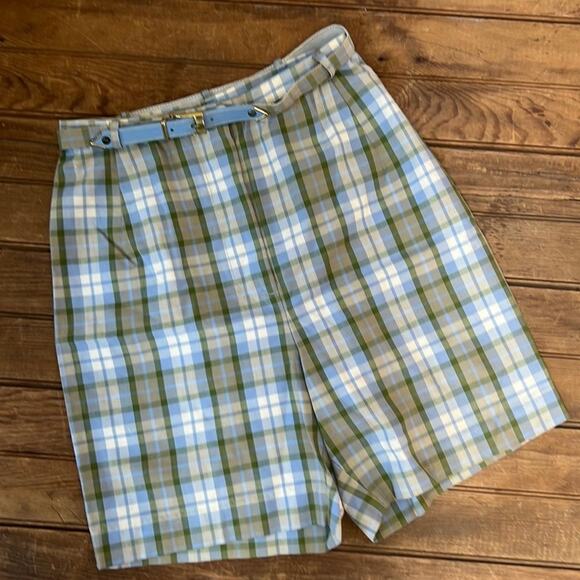 Vintage plaid ladies 50s 60s Bobbie Brooks shorts size small - Picture 1 of 8